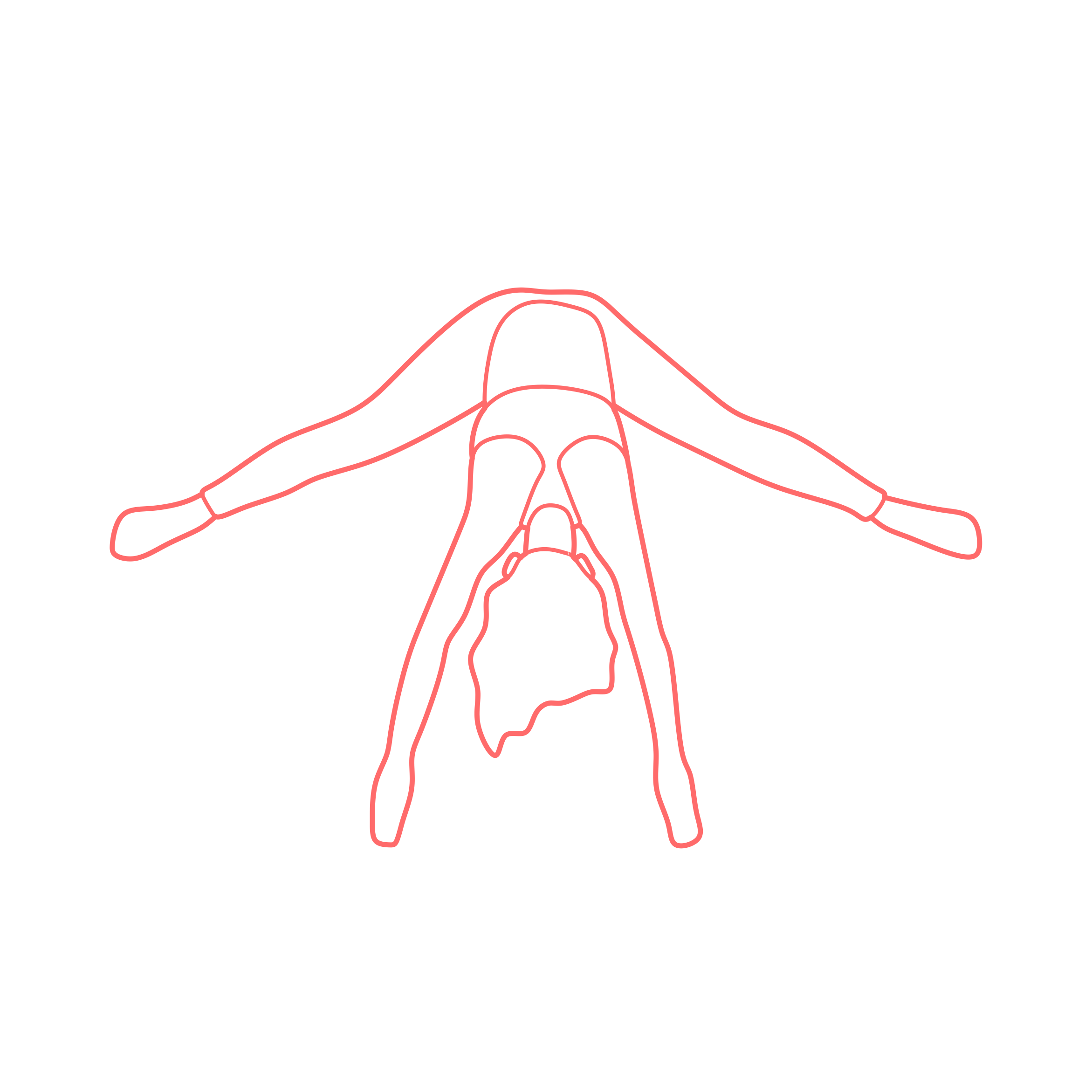 Humans Yoga Poses Wide Angle Seated Forward Bend Pose Outline Svg Vector Free Vectors
